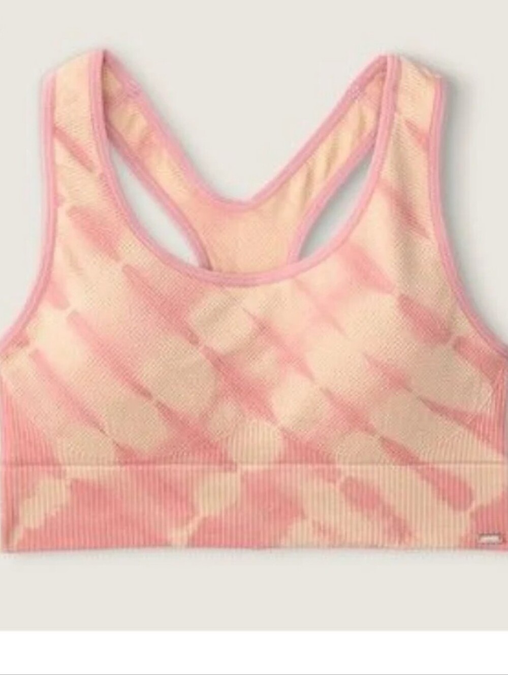 Victoria's secret pink seamless lightly lined gym racerback sports bra MEDIUM